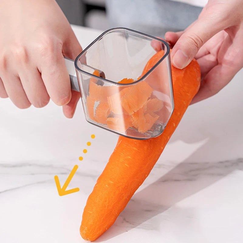 Vegetable & Fruit Peeler With Easy Clean Storage