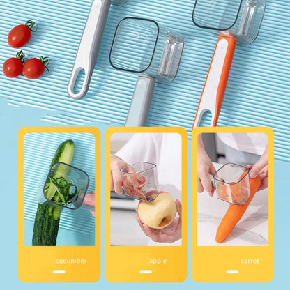 Vegetable & Fruit Peeler With Easy Clean Storage