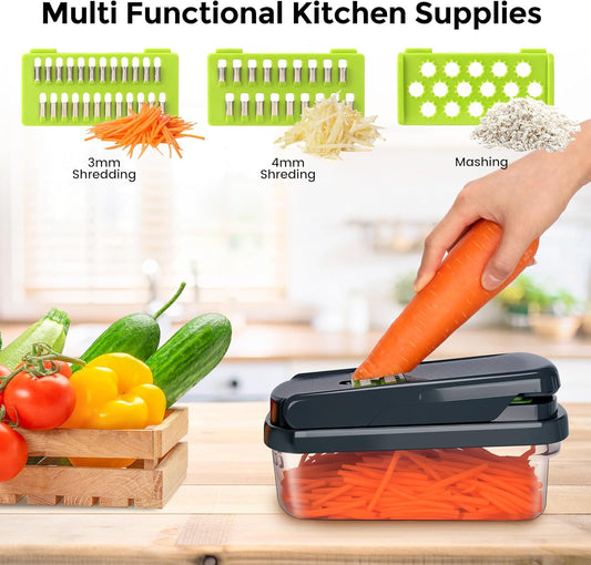 Vegetable Chopper Mandoline Slicer — Prep Salads, Stir-Fries & Garnishes in Seconds