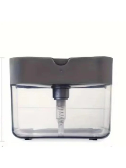 Press, Soap, Sparkle — 2 in 1 Dish Soap Pump & Sponge Caddy for Mess Free Sinks