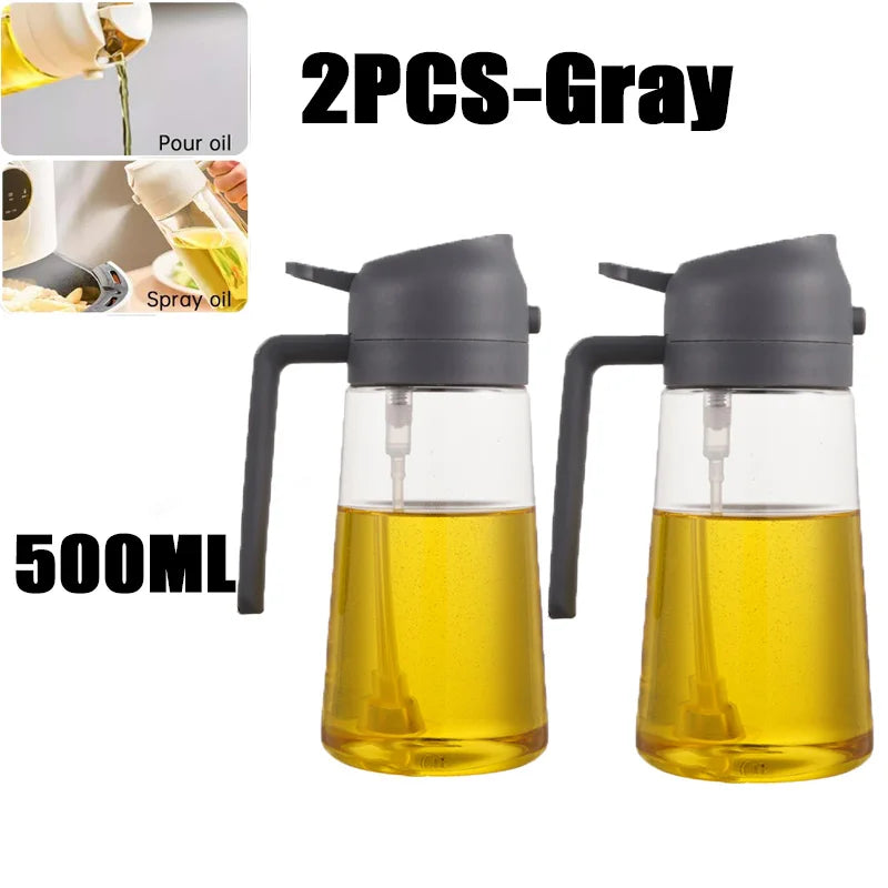 2-in-1 Oil Sprayer & Dispenser — Spray or Pour with Precision