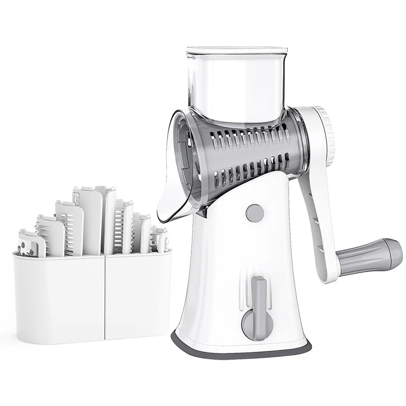 5-in-1 Rotary Grater & Slicer — Grate Like a Pro