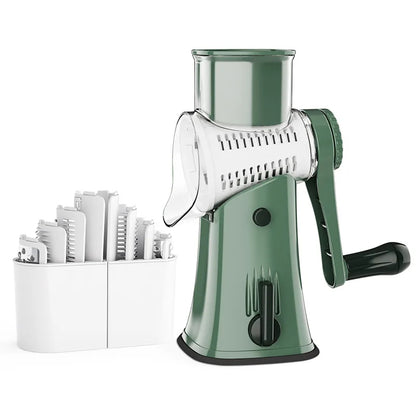 5-in-1 Rotary Grater & Slicer — Grate Like a Pro