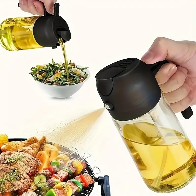 2-in-1 Oil Sprayer & Dispenser — Spray or Pour with Precision