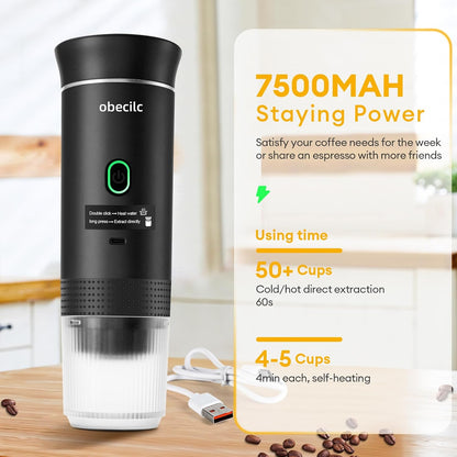 Portable Self Heating Espresso Maker — Real Espresso Anywhere