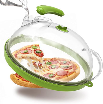 Microwave Food Cover with Steamer and Handle — Keep Your Microwave Clean, Your Food Moist