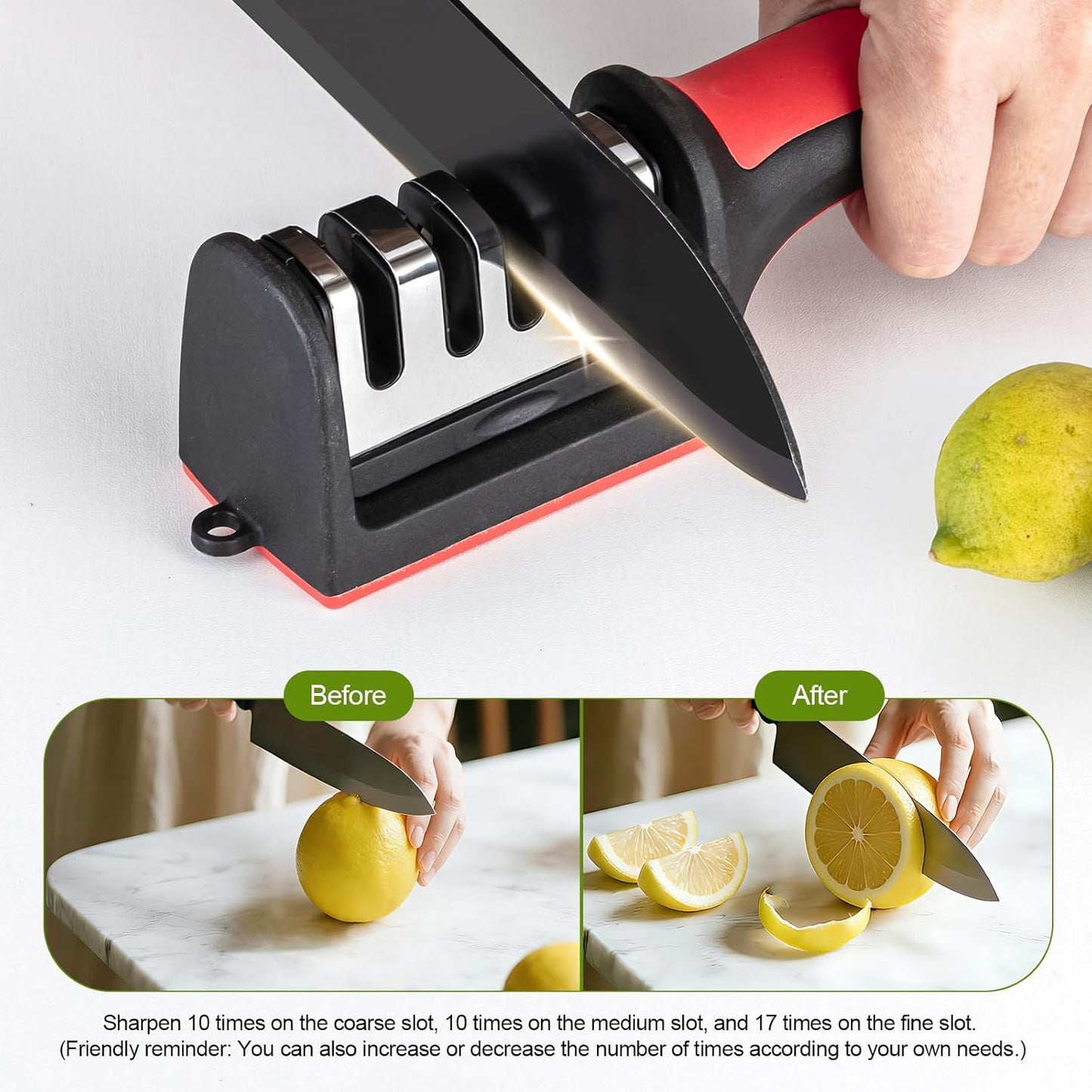 Professional Knife Sharpener — Razor-Sharp Knives in Seconds