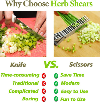 Heavy-Duty Kitchen Shears — Clean, Precise Cuts for Herbs, Greens & Soft Foods