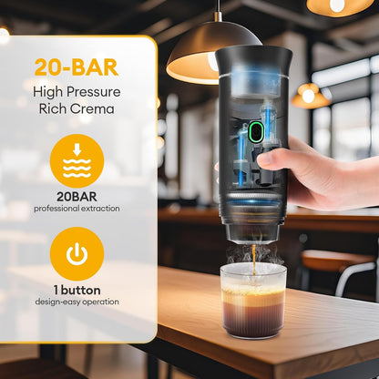 Portable Self Heating Espresso Maker — Real Espresso Anywhere