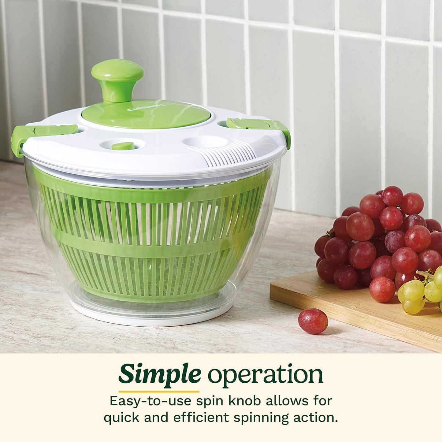 Salad Spinner — Wash, Spin & Dry Greens & Produce