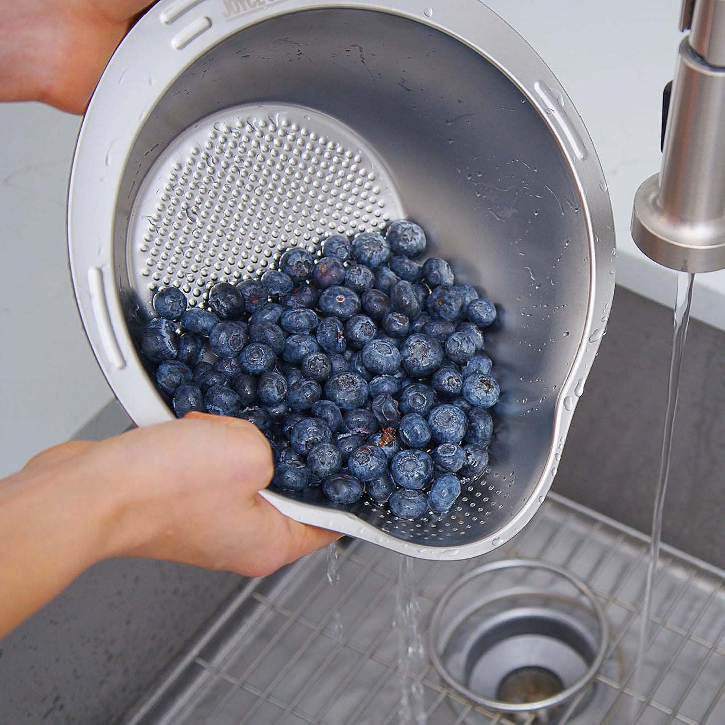 Rice Washer Strainer Bowl - 4-in-1 Washing Bowl — Fluffy Rice, Cleaner Produce, One Handy Bowl