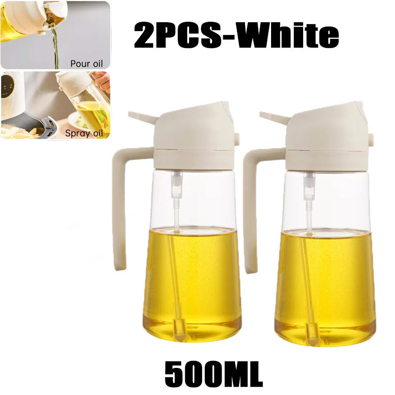 2-in-1 Oil Sprayer & Dispenser — Spray or Pour with Precision