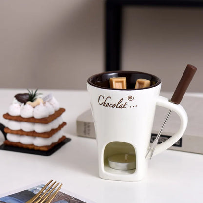 Personal Chocolate Fondue Cup — Cozy Chocolate Fondue in Minutes