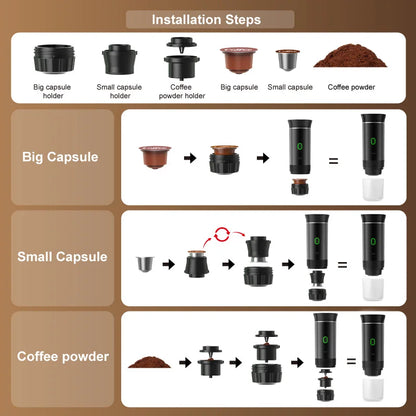Portable Self Heating Espresso Maker — Real Espresso Anywhere