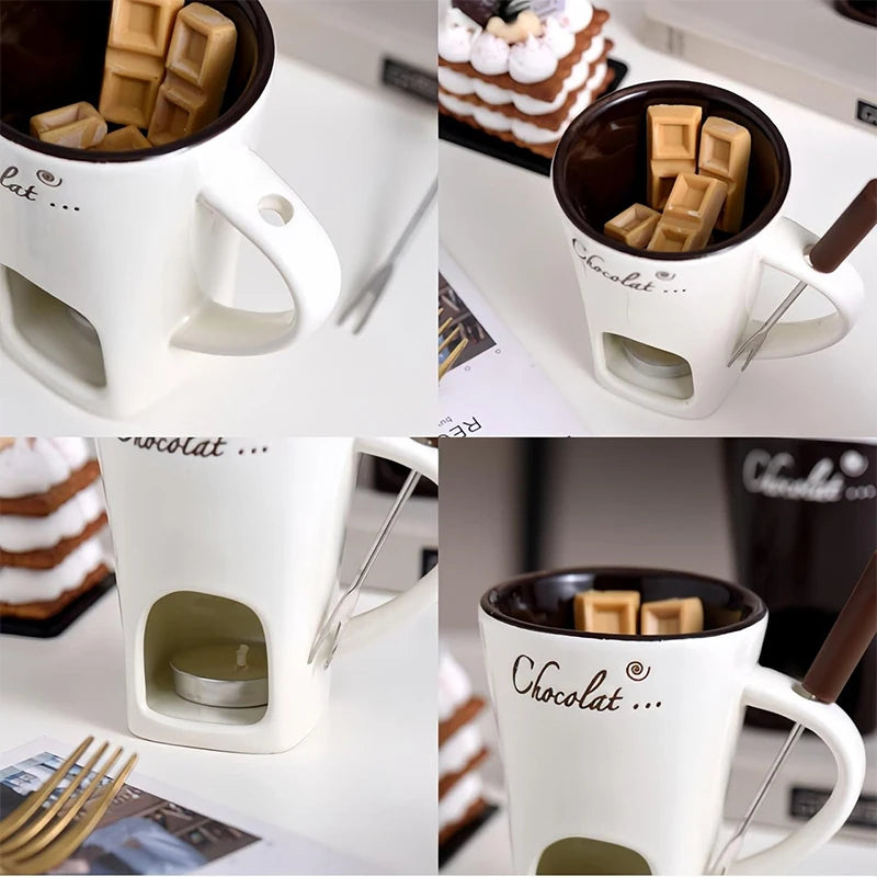 Personal Chocolate Fondue Cup — Cozy Chocolate Fondue in Minutes