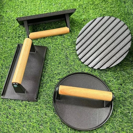 Smash Like a Pro —Grill Press for Ultra Crispy Diner Burgers