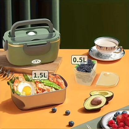 Electric Heated Lunch Box — Hot Meals Anywhere, No Microwave Needed