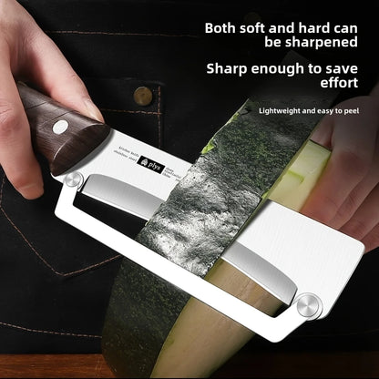 Premium Stainless Steel Vegetable Peeler — Smooth Peels, No Sore Fingers