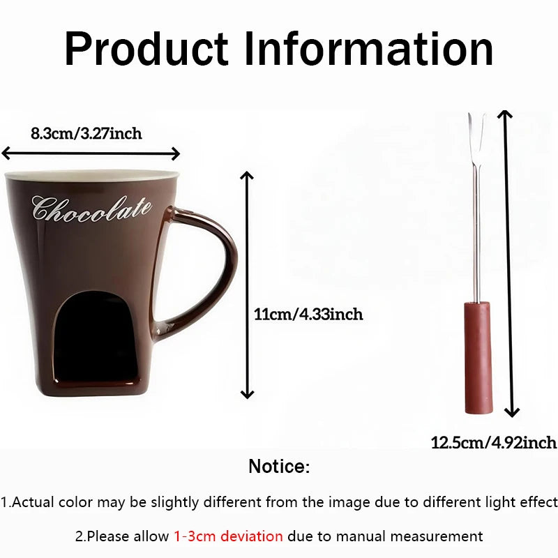 Personal Chocolate Fondue Cup — Cozy Chocolate Fondue in Minutes