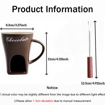 Personal Chocolate Fondue Cup — Cozy Chocolate Fondue in Minutes