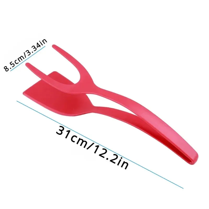 2-in-1 Flip Spatula & Tongs — Flip, Grip, and Serve with one tool