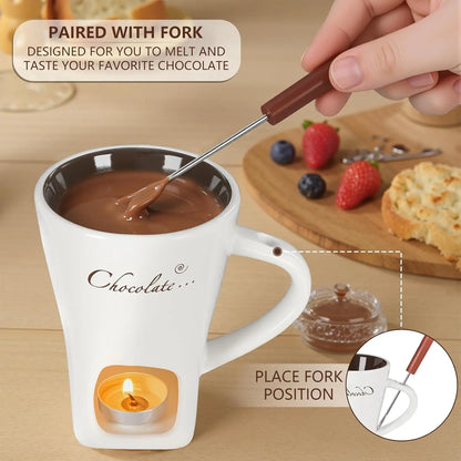 Personal Chocolate Fondue Cup — Cozy Chocolate Fondue in Minutes
