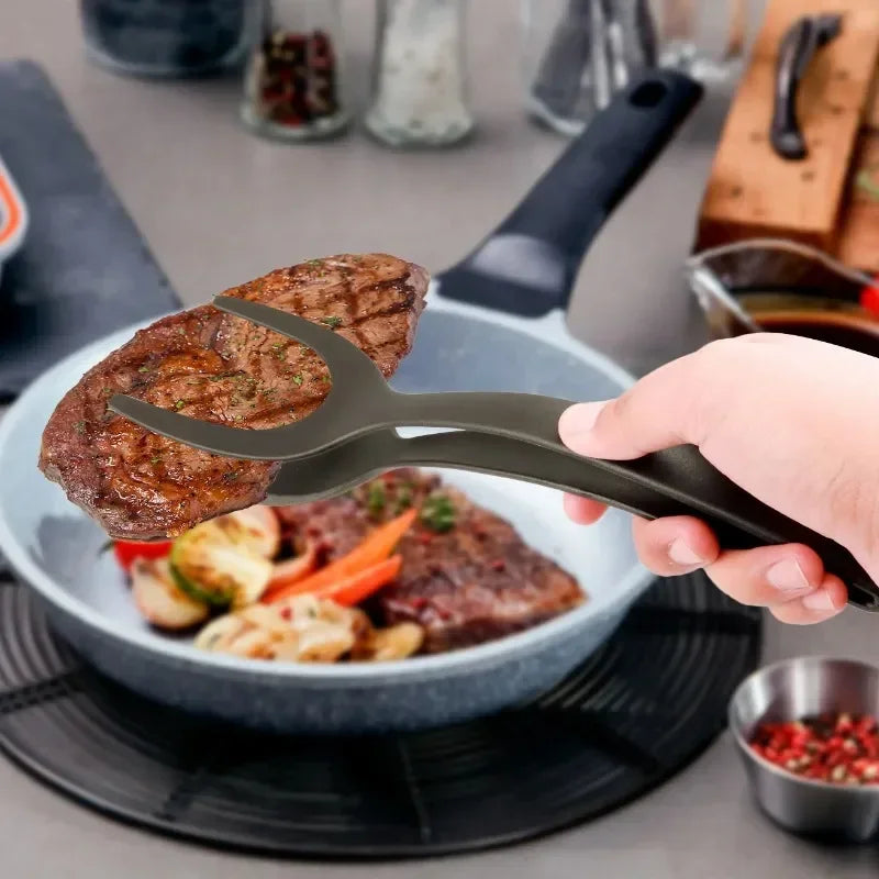 2-in-1 Flip Spatula & Tongs — Flip, Grip, and Serve with one tool