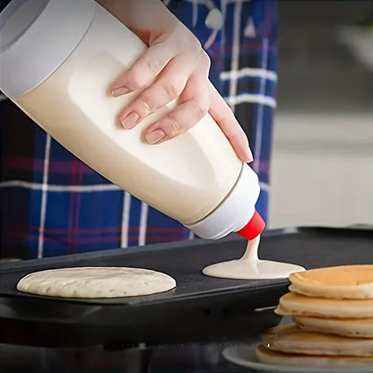 Pancake Batter Mixer Bottle — Mix, Shake & Squeeze Perfect Pancakes