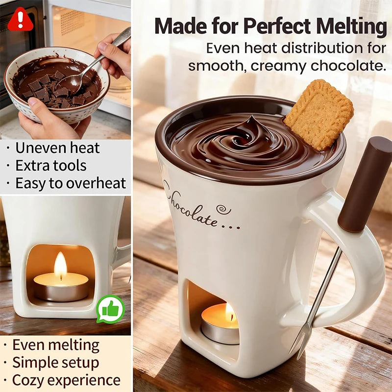 Personal Chocolate Fondue Cup — Cozy Chocolate Fondue in Minutes