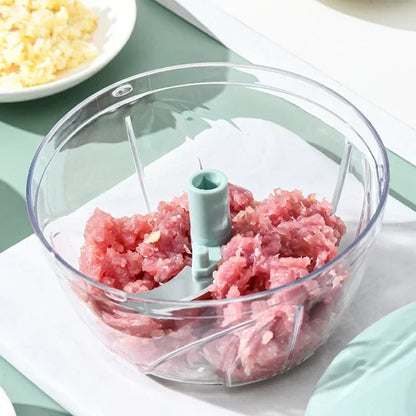 Manual Pull String Food Chopper — Chop Onions Without Tears in 15 Seconds