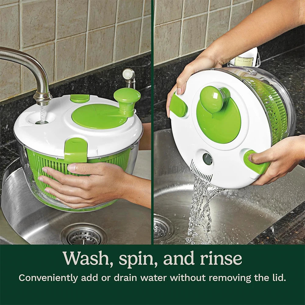 Salad Spinner — Wash, Spin & Dry Greens & Produce