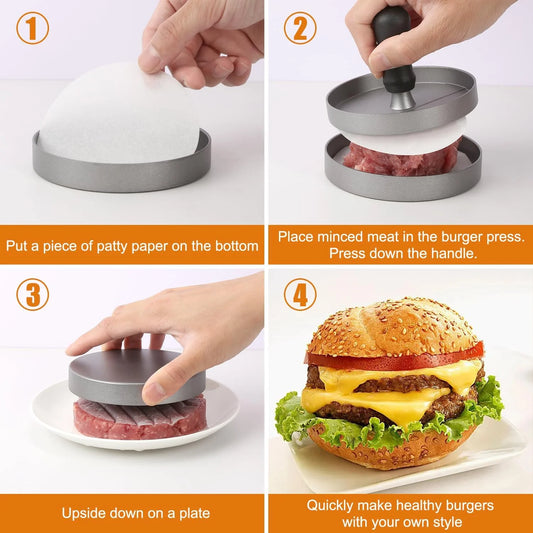 Perfect Patty Maker — Non Stick Hamburger Press for Uniform Patties in Seconds