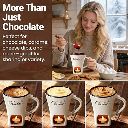Personal Chocolate Fondue Cup — Cozy Chocolate Fondue in Minutes