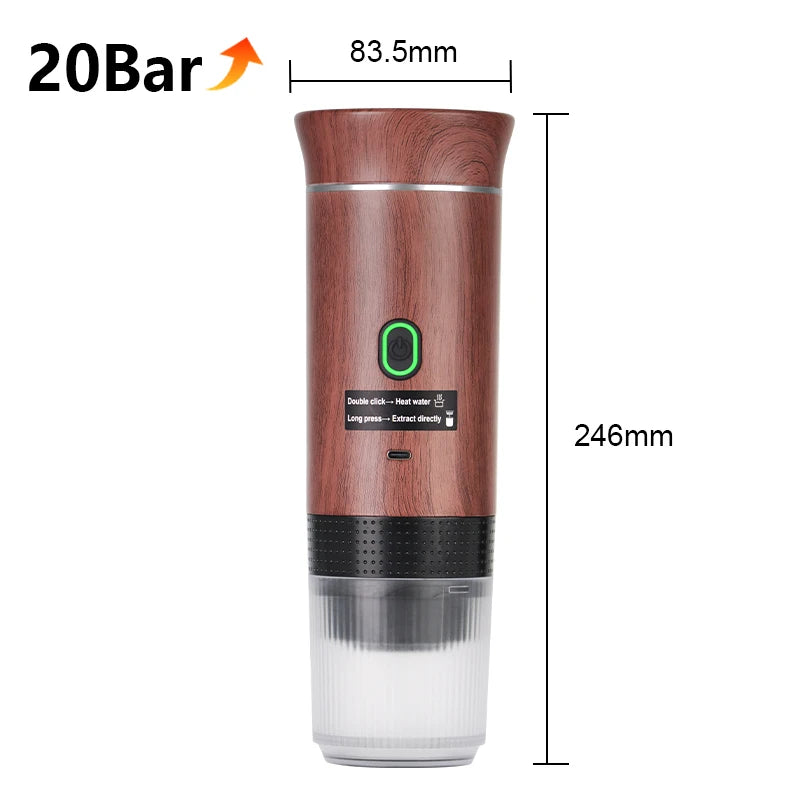 Portable Self Heating Espresso Maker — Real Espresso Anywhere