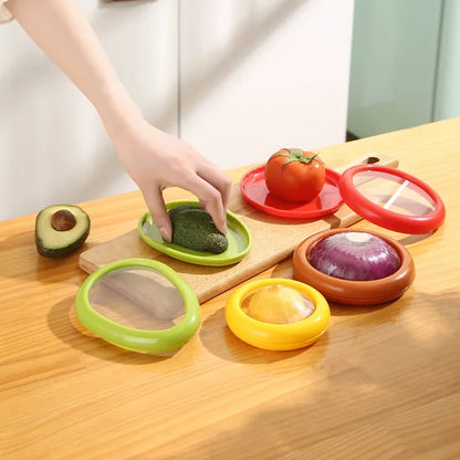 Reusable Fruit and Veggie Savers - Ideal for Avocados, Tomatoes, Apples, Garlic, Onions, and More