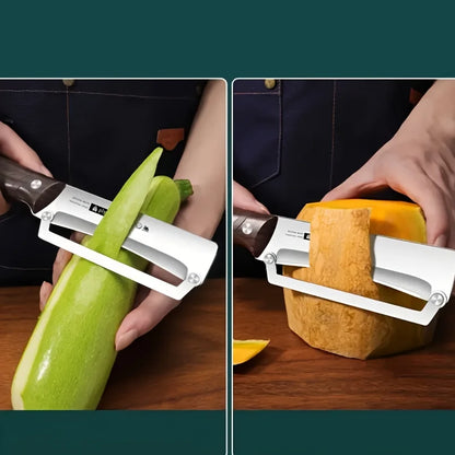 Premium Stainless Steel Vegetable Peeler — Smooth Peels, No Sore Fingers