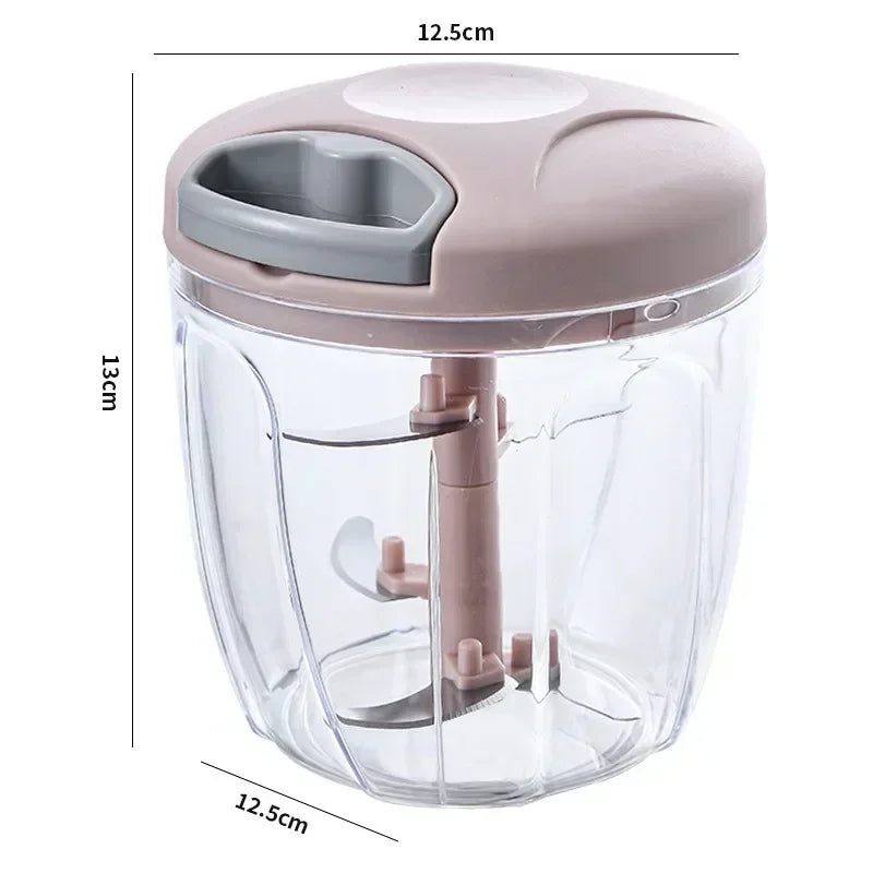 Manual Pull String Food Chopper — Chop Onions Without Tears in 15 Seconds