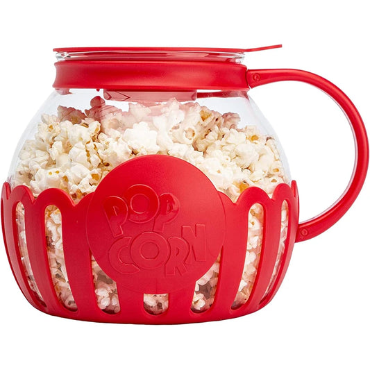 Ditch the Greasy Bags — Reusable Glass Popcorn Maker for Healthier Snacking