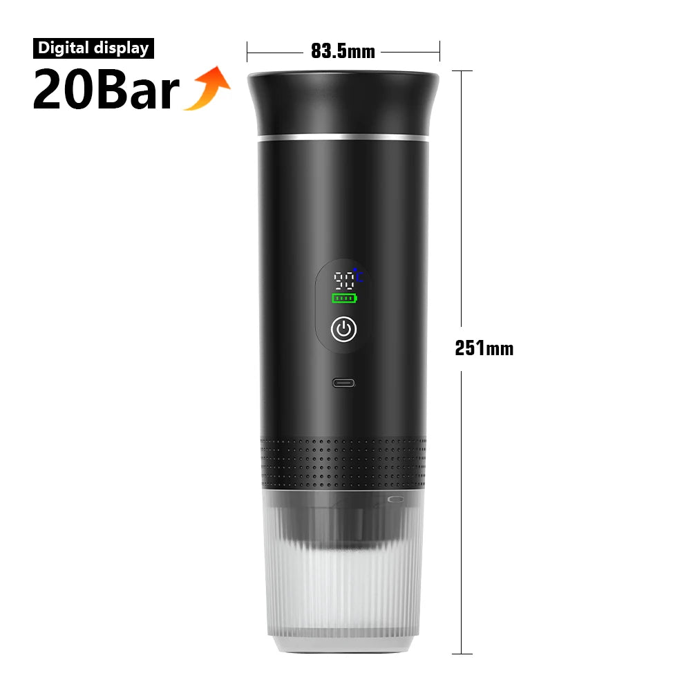 Portable Self Heating Espresso Maker — Real Espresso Anywhere