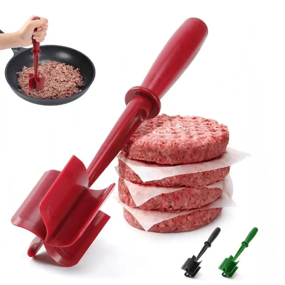 Meat Chopper Tool — Chop Ground Meat Evenly Without a Fork or Messy Hands
