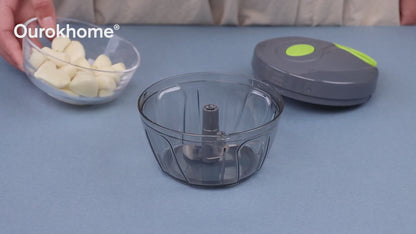 Manual Pull String Food Chopper — Chop Onions Without Tears in 15 Seconds