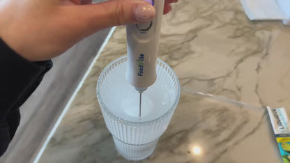3 in 1 Rechargeable Handheld Milk Frother — Barista‑Style Foam in 15 Seconds