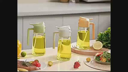 2-in-1 Oil Sprayer & Dispenser — Spray or Pour with Precision